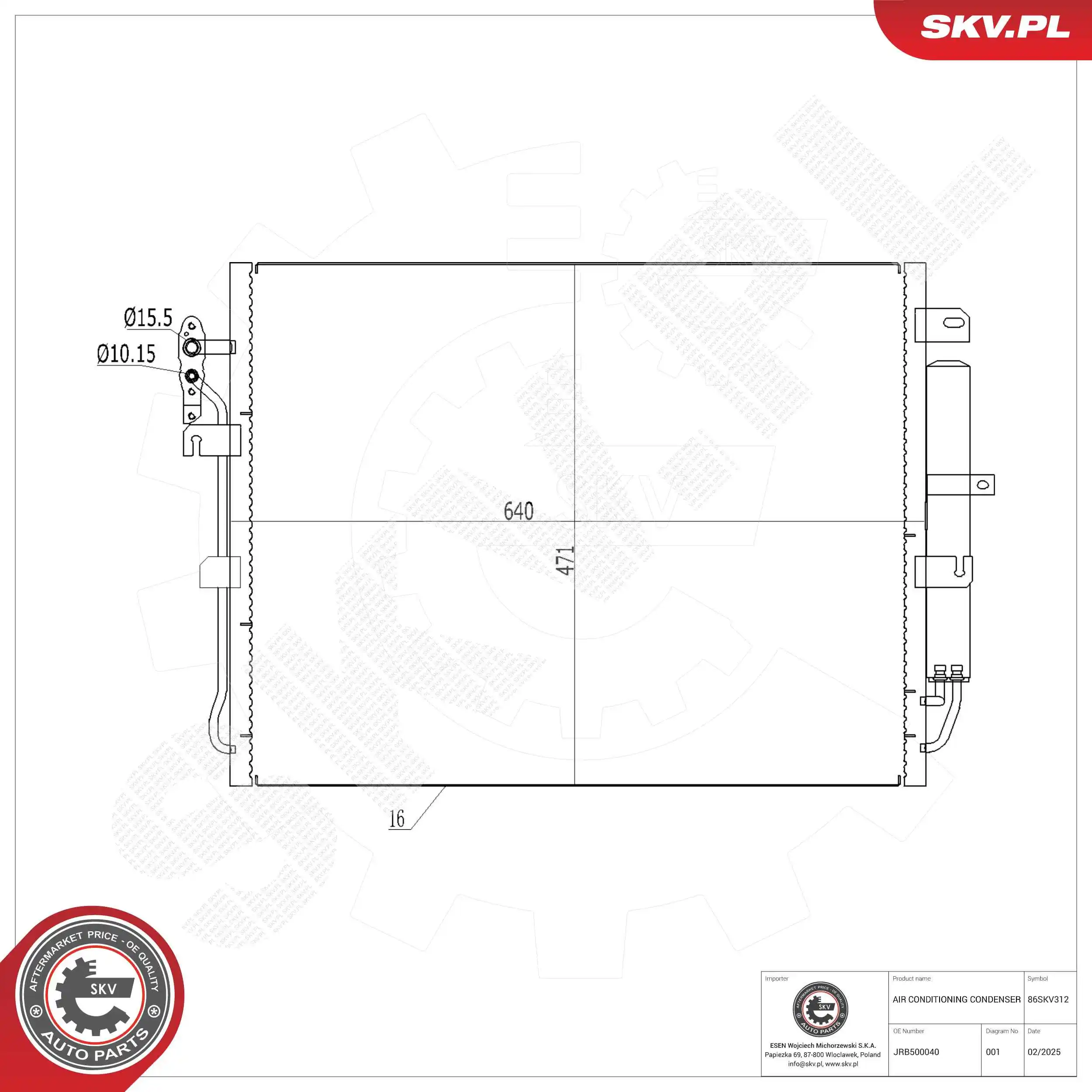 Condenser, air conditioning